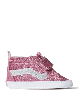 Βρεφικά Παπούτσια Αγκαλιάς Vans Sk8-hi για Κορίτσια Pink Glitter (Μεγέθη 17-18)