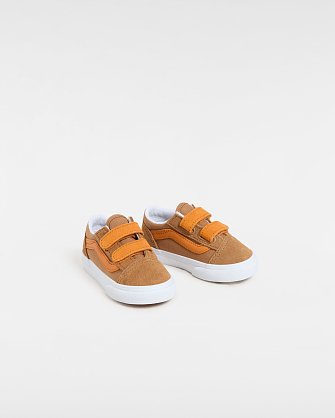 Βρεφικά Παπούτσια Vans Old Skool για Αγόρια Brown/Orange (Μεγέθη 20-26)