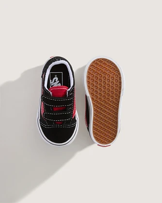 Βρεφικά Παπούτσια Vans Old Skool για Αγόρια Black/Red (Μεγέθη 20-25)