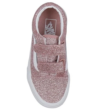 Παιδικά Παπούτσια Vans Old Skool V για Κορίτσια Pink Glitter (Μεγέθη 27-34)