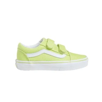 Παιδικά Παπούτσια Vans Hook and Loop για Κορίτσια Glitter Lime (Μεγέθη 28-33)