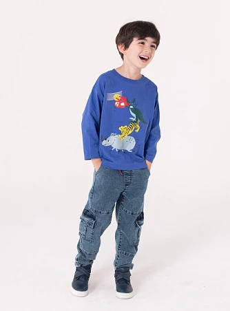 Παιδικό Παντελόνι για Αγόρια Denim Cargo