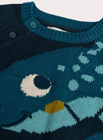 Βρεφικό Πουλόβερ Για Αγόρια Navy Dinosaur
