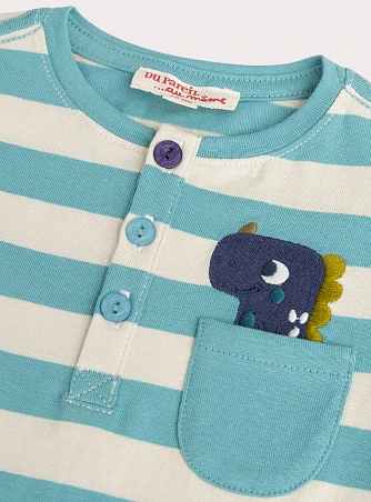 Βρεφική Μπλούζα για Αγόρια Light Blue Dino