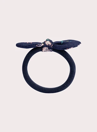 Σετ Παιδικά Λαστιχάκια για Κορίτσια Navy Bow 4 τμχ