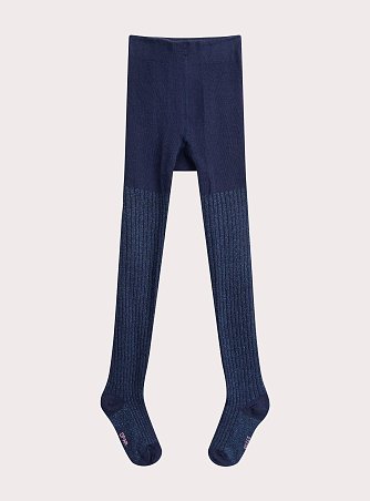 Παιδικό Καλσόν για Κορίτσια Ribbed Navy