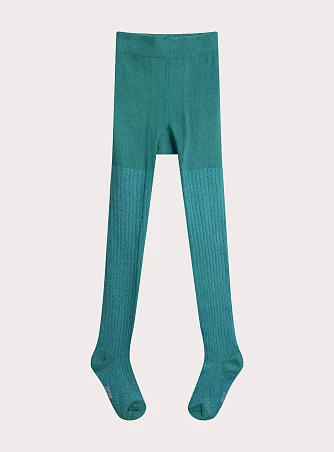 Παιδικό Καλσόν για Κορίτσια Ribbed Emerald