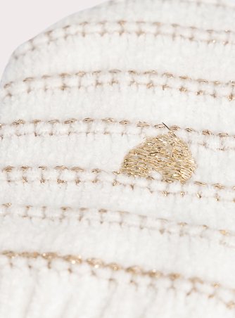 Βρεφικά Γάντια για Κορίτσια Gold Stripped