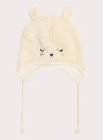 Βρεφικός Σκούφος για Κορίτσια Cute Beige