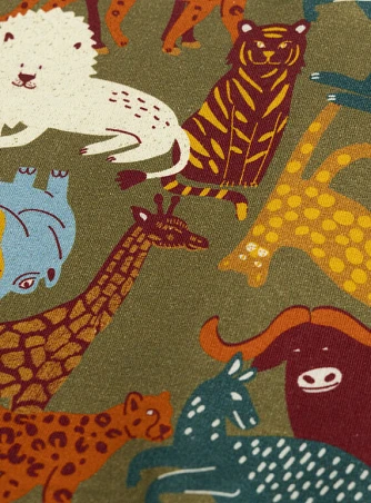 Παιδικός Λαιμός για Αγόρια Chaki Animals