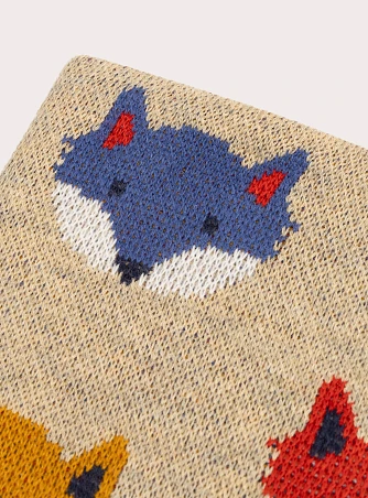 Παιδικός Λαιμός για Αγόρια Beige Foxes