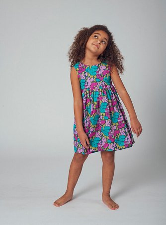 Παιδικό Φόρεμα για Κορίτσια Metallic Floral - 2 σε 1