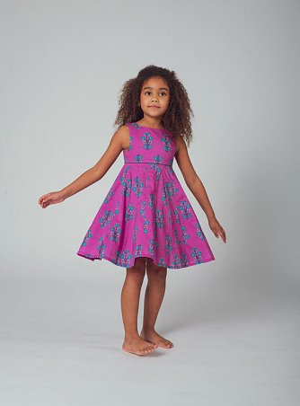 Παιδικό Φόρεμα για Κορίτσια  Mauve Psychedelic