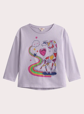 Παιδική Μπλούζα για Κορίτσια Looong Giraffe