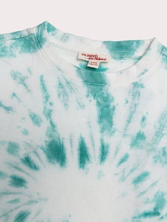 Παιδική Μπλούζα για Κορίτσια Green Tie Dye