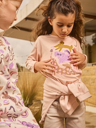 Παιδική Μπλούζα για Κορίτσια Pink Puppies