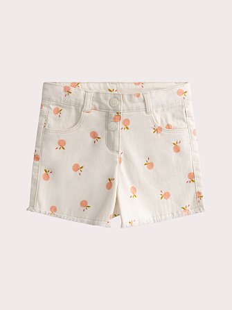 Παιδικό Σορτς για Κορίτσια White Peach