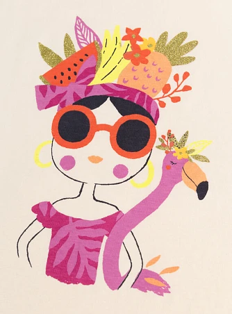 Παιδική Μπλούζα για Κορίτσια Ruffled Portrait