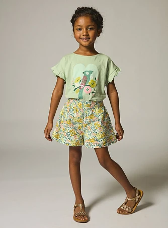 Παιδική Μπλούζα για Κορίτσια Green Parrot