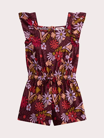 Παιδική Ολόσωμη Φόρμα για Κορίτσια Dark Floral