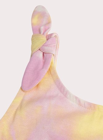 Παιδικό Φόρεμα για Κορίτσια Orange/Pink Tie-Dye