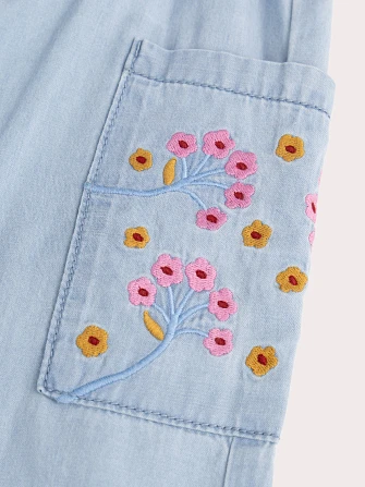 Παιδική Παντελόνα για Κορίτσια Flowy Denim