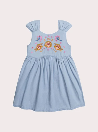 Παιδικό Φόρεμα για Κορίτσια Light Denim Garden