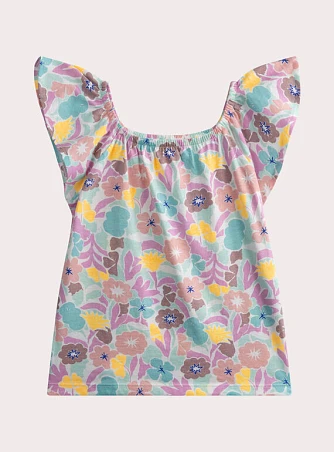 Παιδική Μπλούζα για Κορίτσια Ruffled Flowers