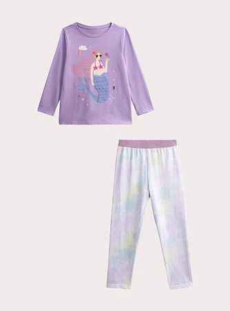 Σετ Παιδικές Πιτζάμες για Κορίτσια Cool Mermaid