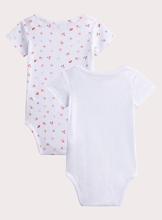 Σετ Βρεφικά Φορμάκια για Κορίτσια Belle Fleurs 2 τμχ