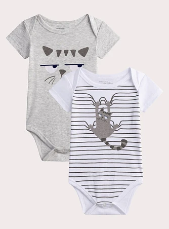 Σετ Βρεφικά Φορμάκια για Αγόρια Funny Cat 2 τμχ