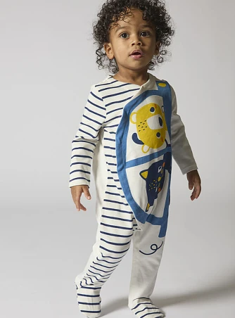 Βρεφική Ολόσωμη Πιτζάμα για Αγόρια Car Ride