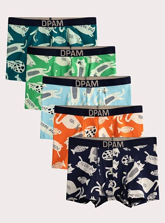 Σετ Παιδικά Εσώρουχα για Αγόρια Multi Cats 5 τμχ