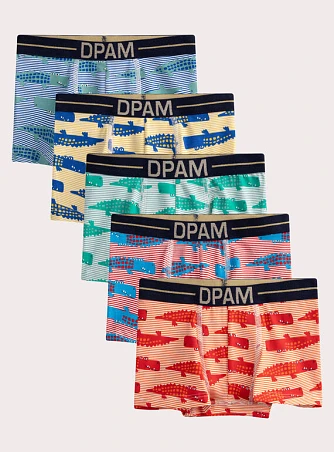 Σετ Παιδικά Εσώρουχα για Αγόρια Multi Alligators 5 τμχ