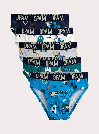 Σετ Παιδικά Εσώρουχα για Αγόρια Blue Cars 5 τμχ