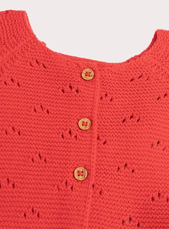 Βρεφική Ζακέτα για Κορίτσια Red Knit