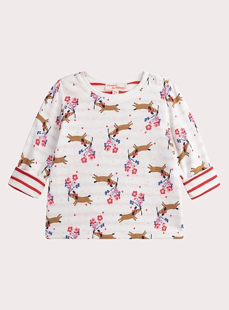 Βρεφική Μπλούζα για Κορίτσια Flower Puppies