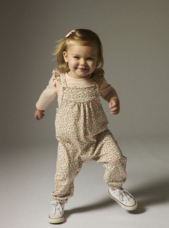 Βρεφική Σαλοπέτα για Κορίτσια Neutral Floral