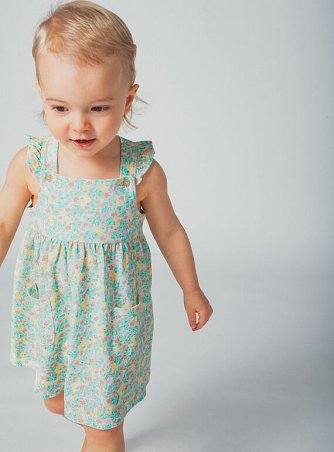 Βρεφικό Φόρεμα για Κορίτσια Flowered Green