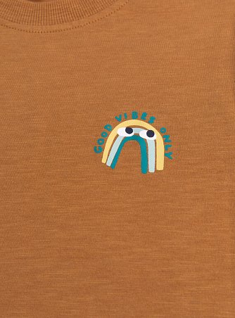 Παιδική Μπλούζα για Αγόρια Warm Brown Vibes