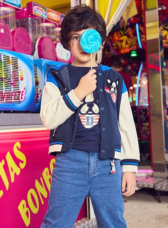 Παιδική Ζακέτα για Αγόρια Blue Toned Bulldog