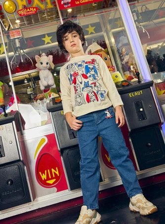 Παιδικό Παντελόνι για Αγόρια Classic Denim