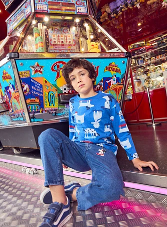 Παιδική Μπλούζα για Αγόρια Blue Skate Dogs