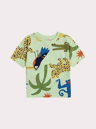 Παιδική Μπλούζα για Αγόρια Light Green Exotic