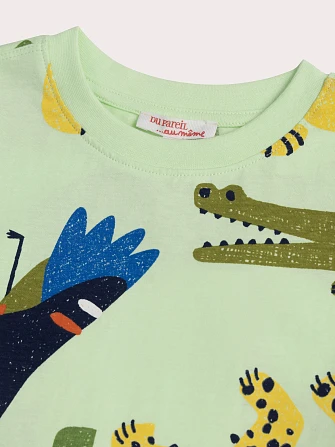 Παιδική Μπλούζα για Αγόρια Light Green Exotic