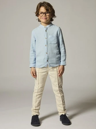 Παιδικό Πουκάμισο για Αγόρια Summer Blue