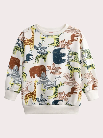 Παιδικό Φούτερ για Αγόρια White Safari