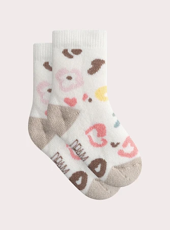 Βρεφικές Κάλτσες για Κορίτσια Ivory Print