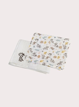 Σετ Bρεφικά Κουβερτάκια Giraffe Friend 2 τμχ
