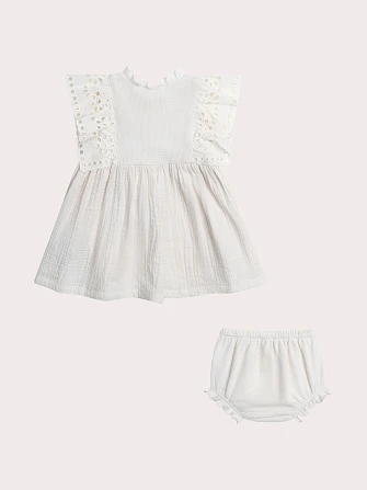 Βρεφικό Φόρεμα για Κορίτσια White Palm trees